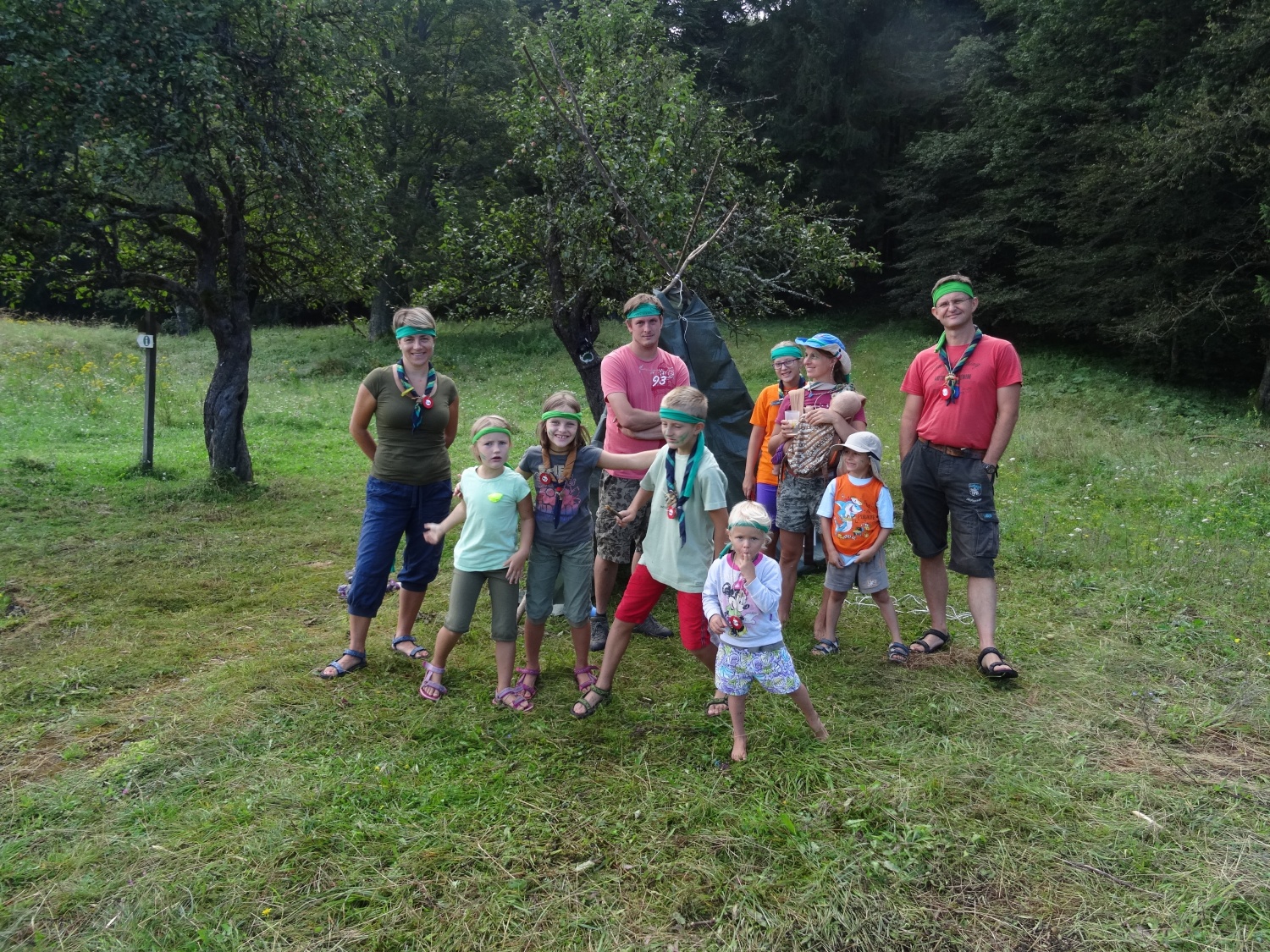 Baraga pri roških Indijancih - tabori družin pri SOC 2016