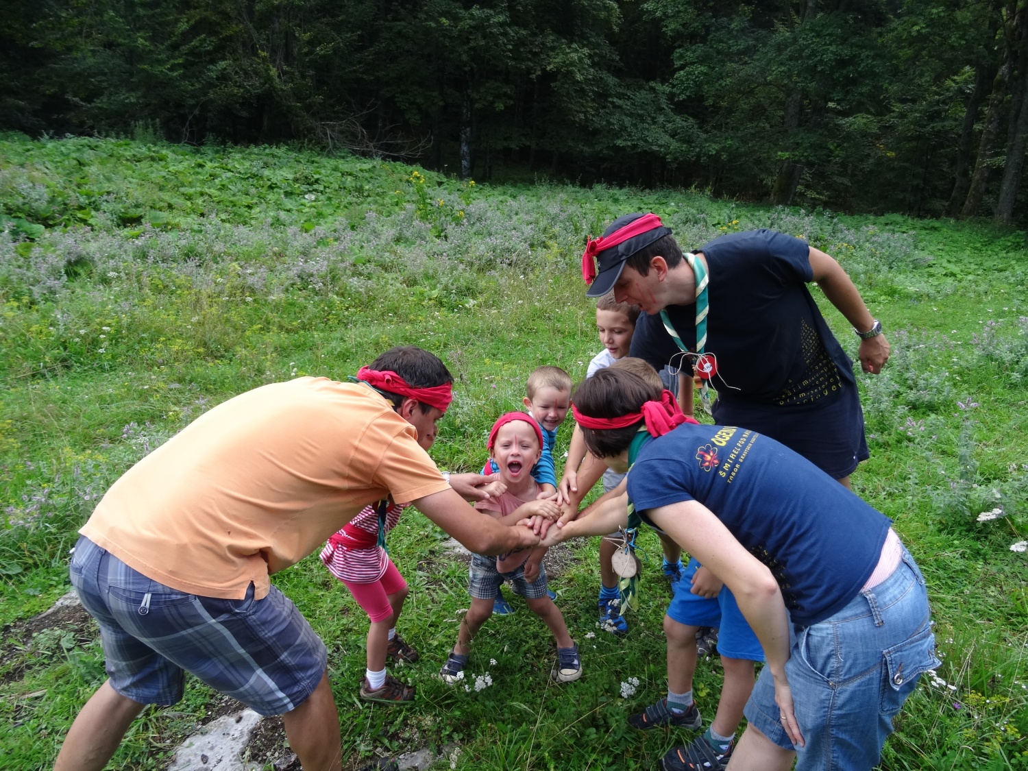 Baraga pri roških Indijancih - tabori družin pri SOC 2016