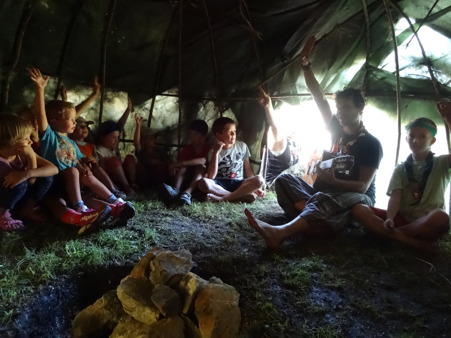 Baraga pri roških Indijancih - tabori družin pri SOC 2016