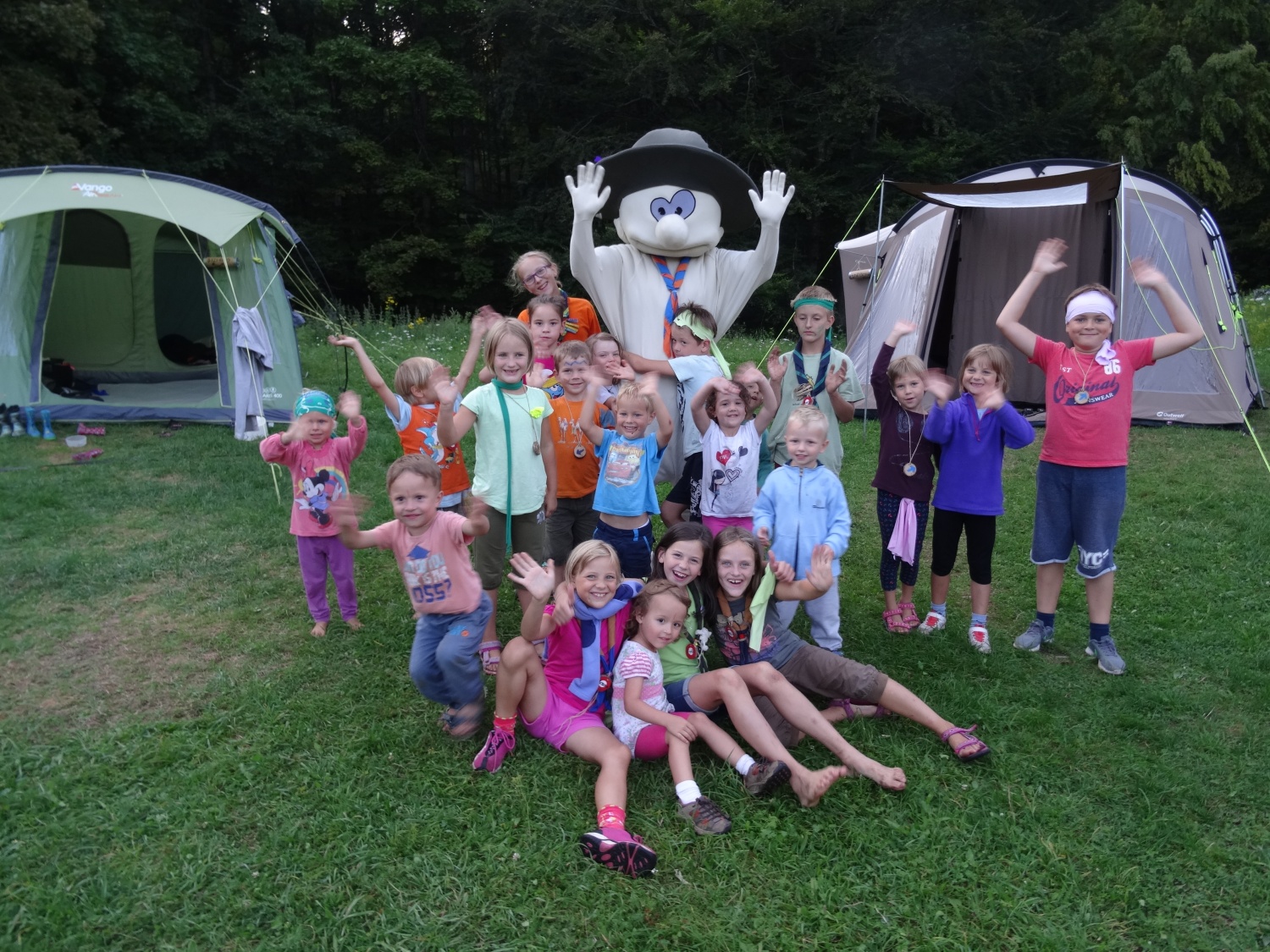 Baraga pri roških Indijancih - tabori družin pri SOC 2016