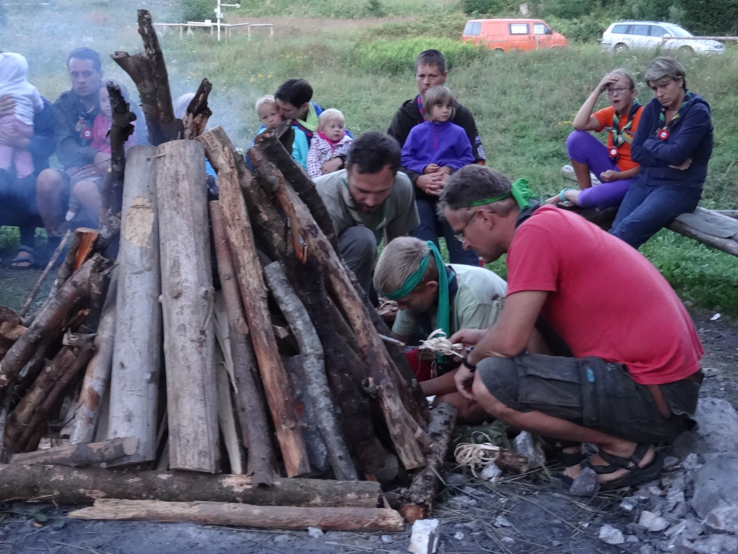 Baraga pri roških Indijancih - tabori družin pri SOC 2016