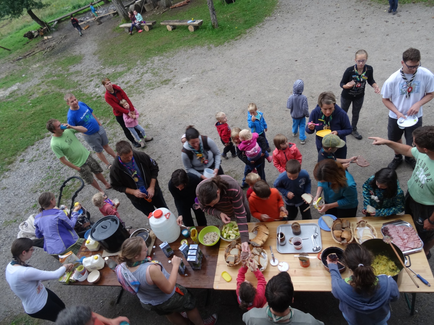 Baraga pri roških Indijancih - tabori družin pri SOC 2016