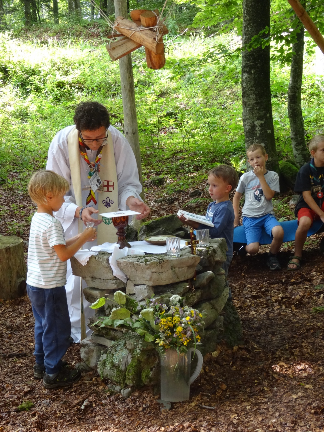 Baraga pri roških Indijancih - tabori družin pri SOC 2016