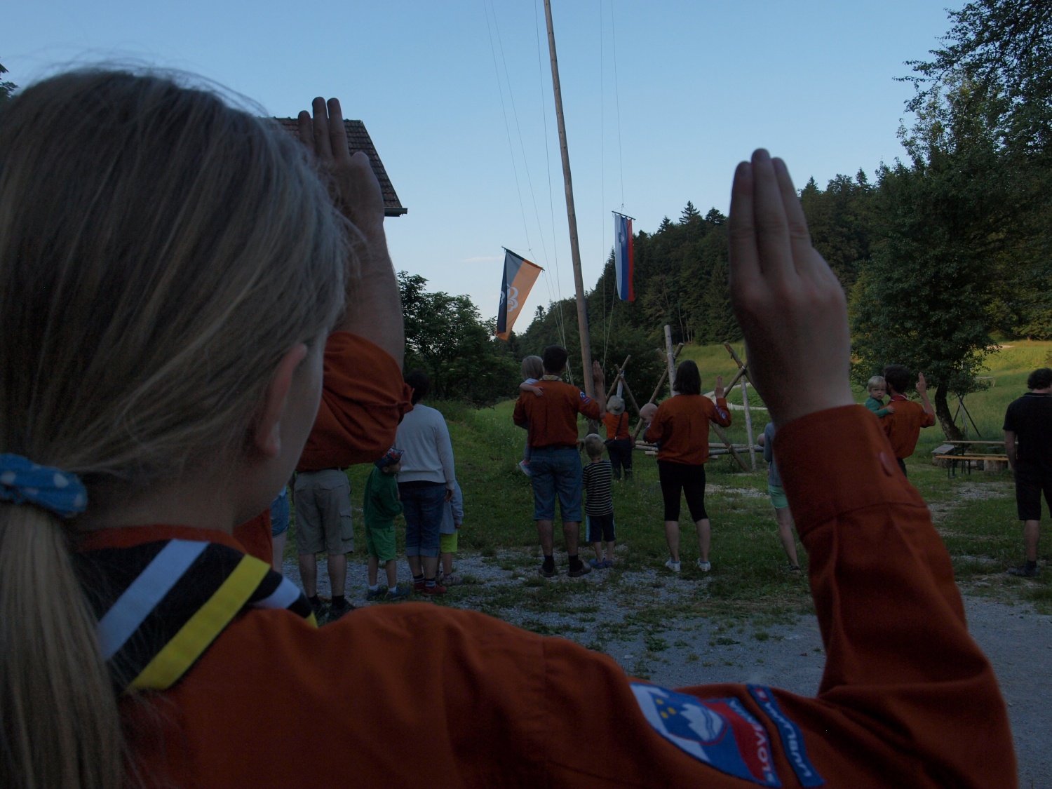 Baraga pri roških Indijancih - tabori družin pri SOC 2016