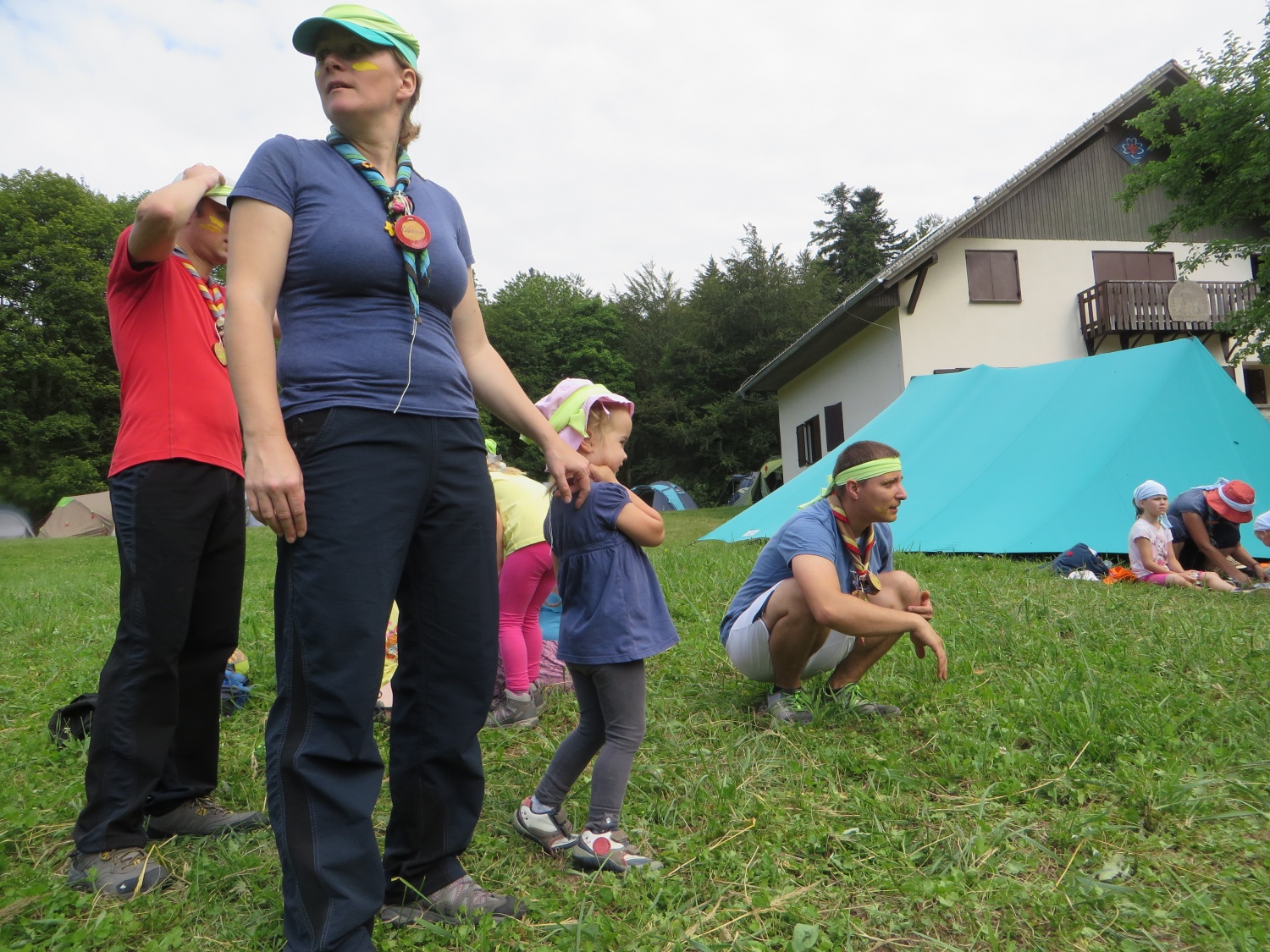 Baraga pri roških Indijancih - tabori družin pri SOC 2016