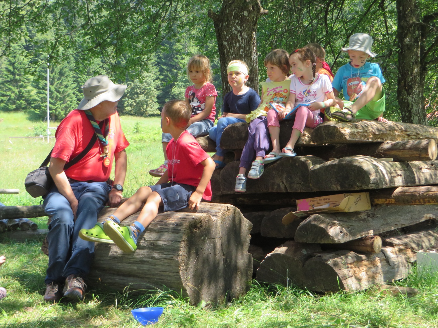 Baraga pri roških Indijancih - tabori družin pri SOC 2016