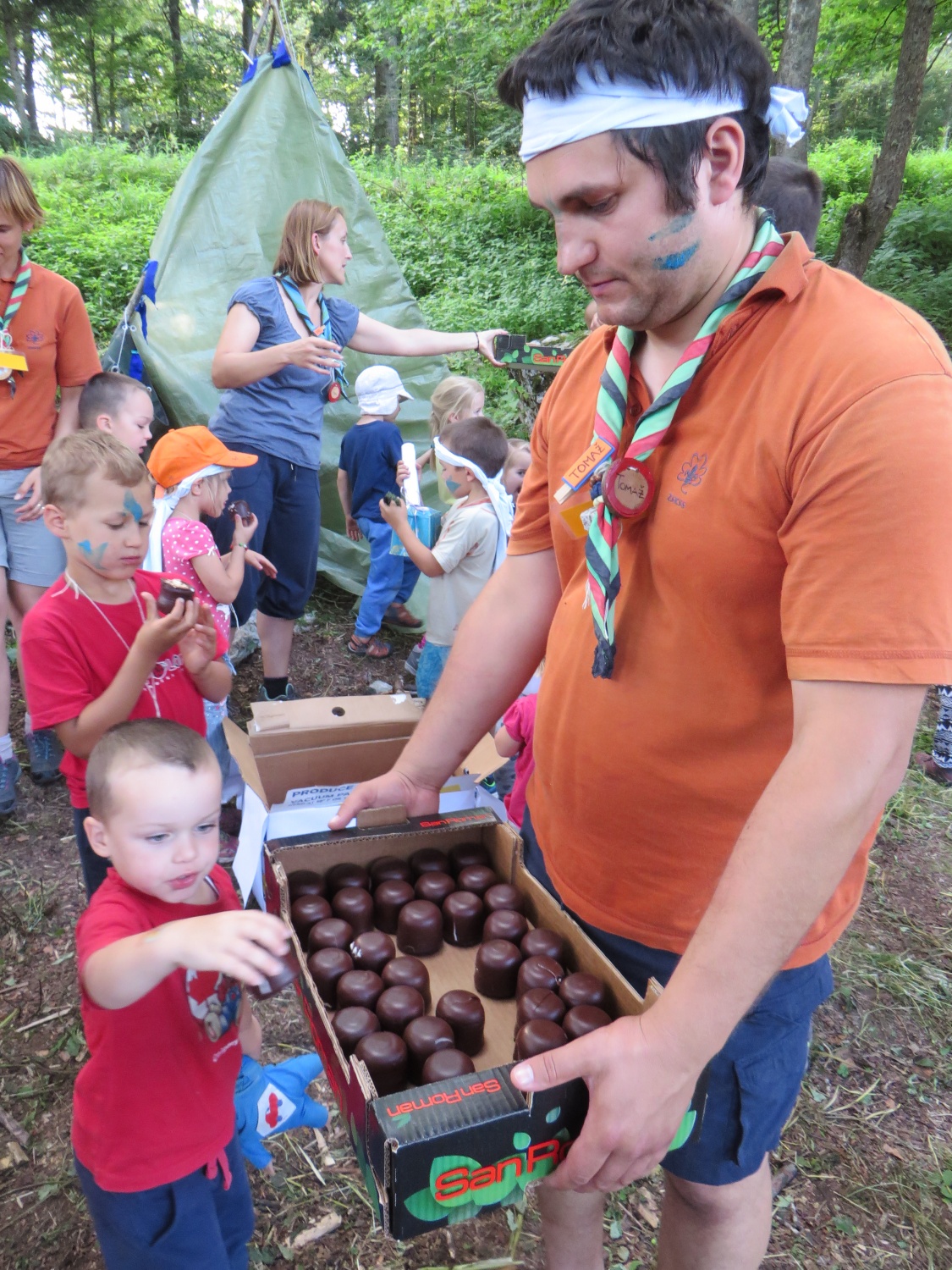 Baraga pri roških Indijancih - tabori družin pri SOC 2016