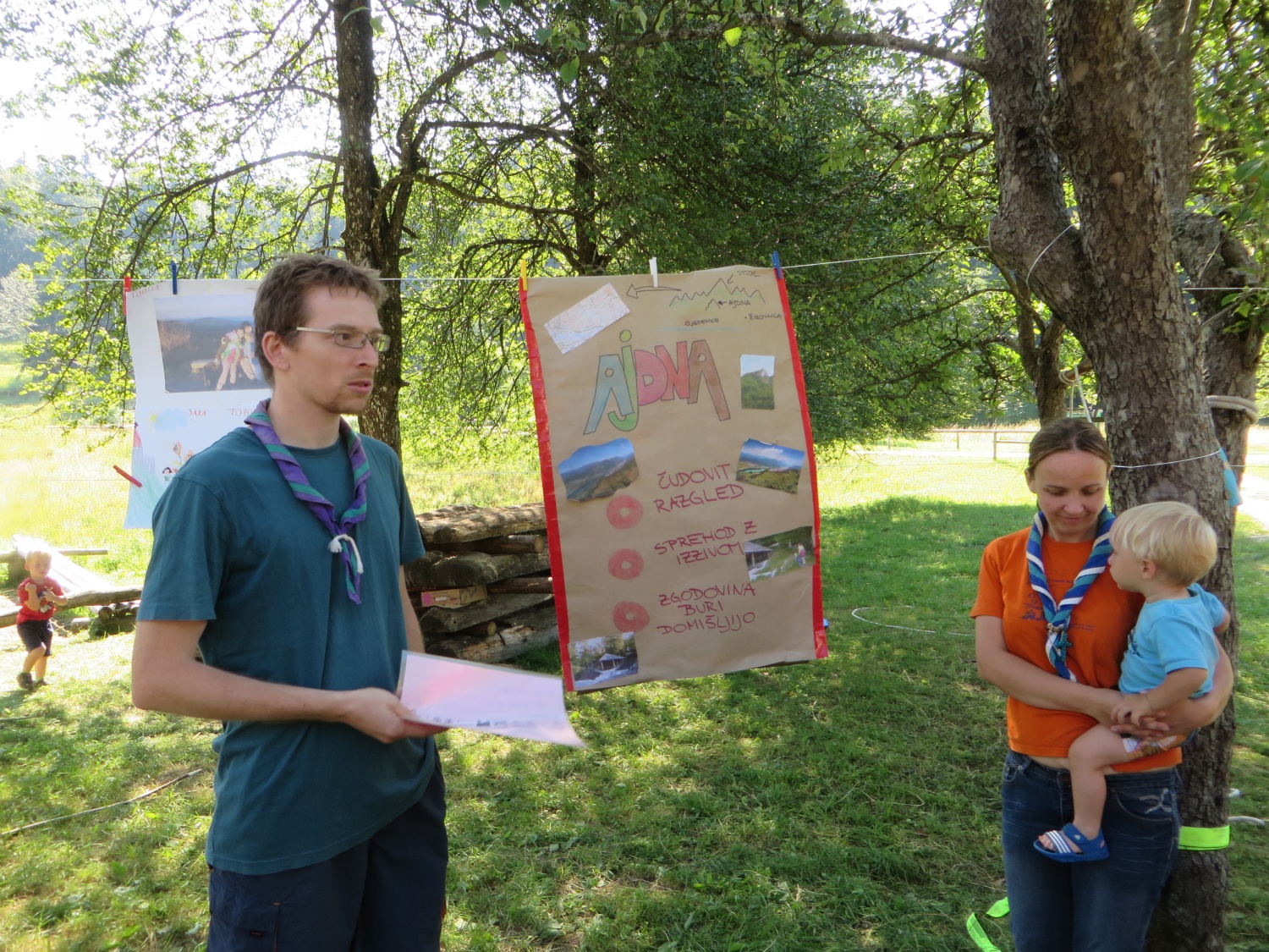 Baraga pri roških Indijancih - tabori družin pri SOC 2016