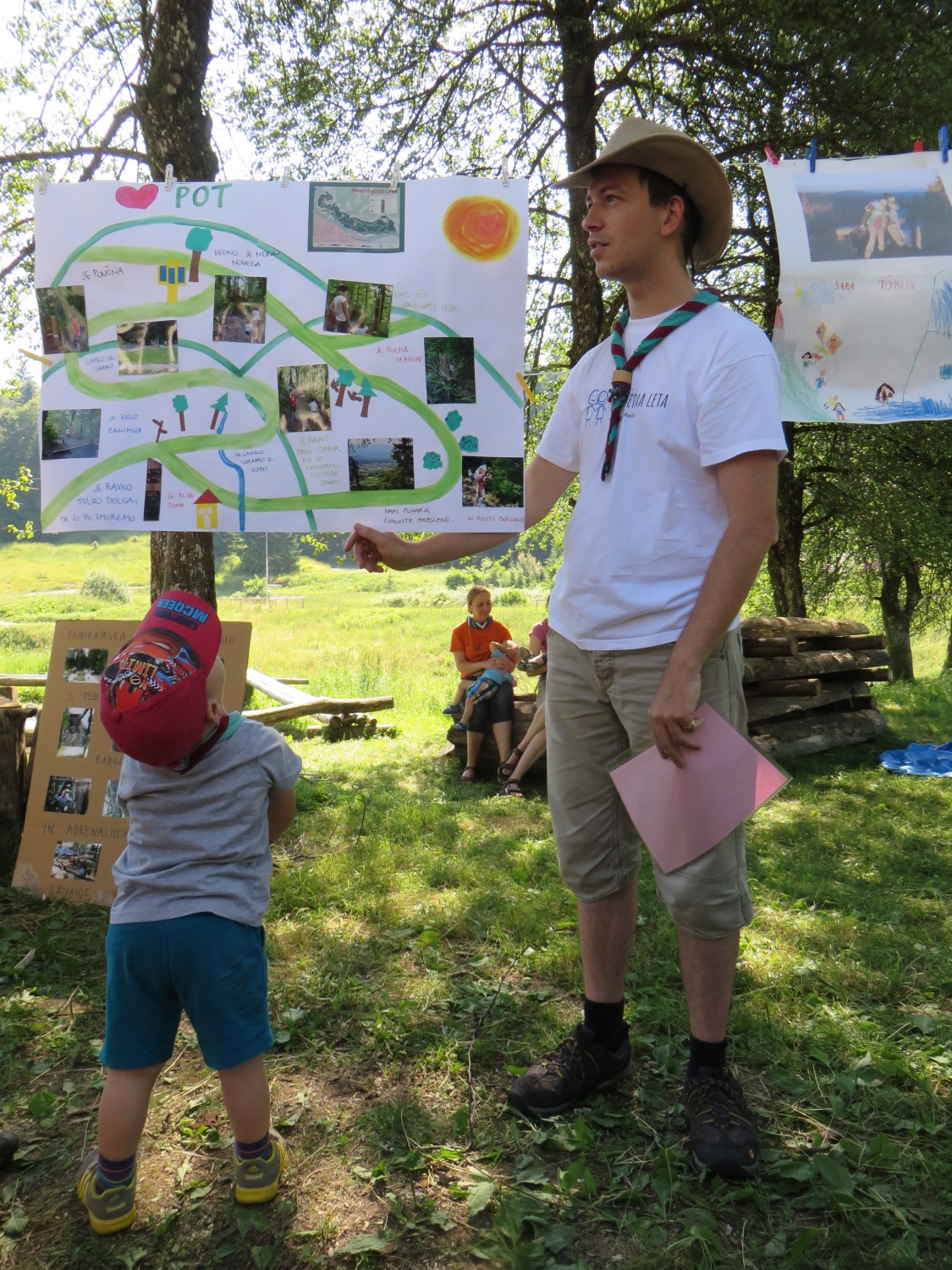 Baraga pri roških Indijancih - tabori družin pri SOC 2016