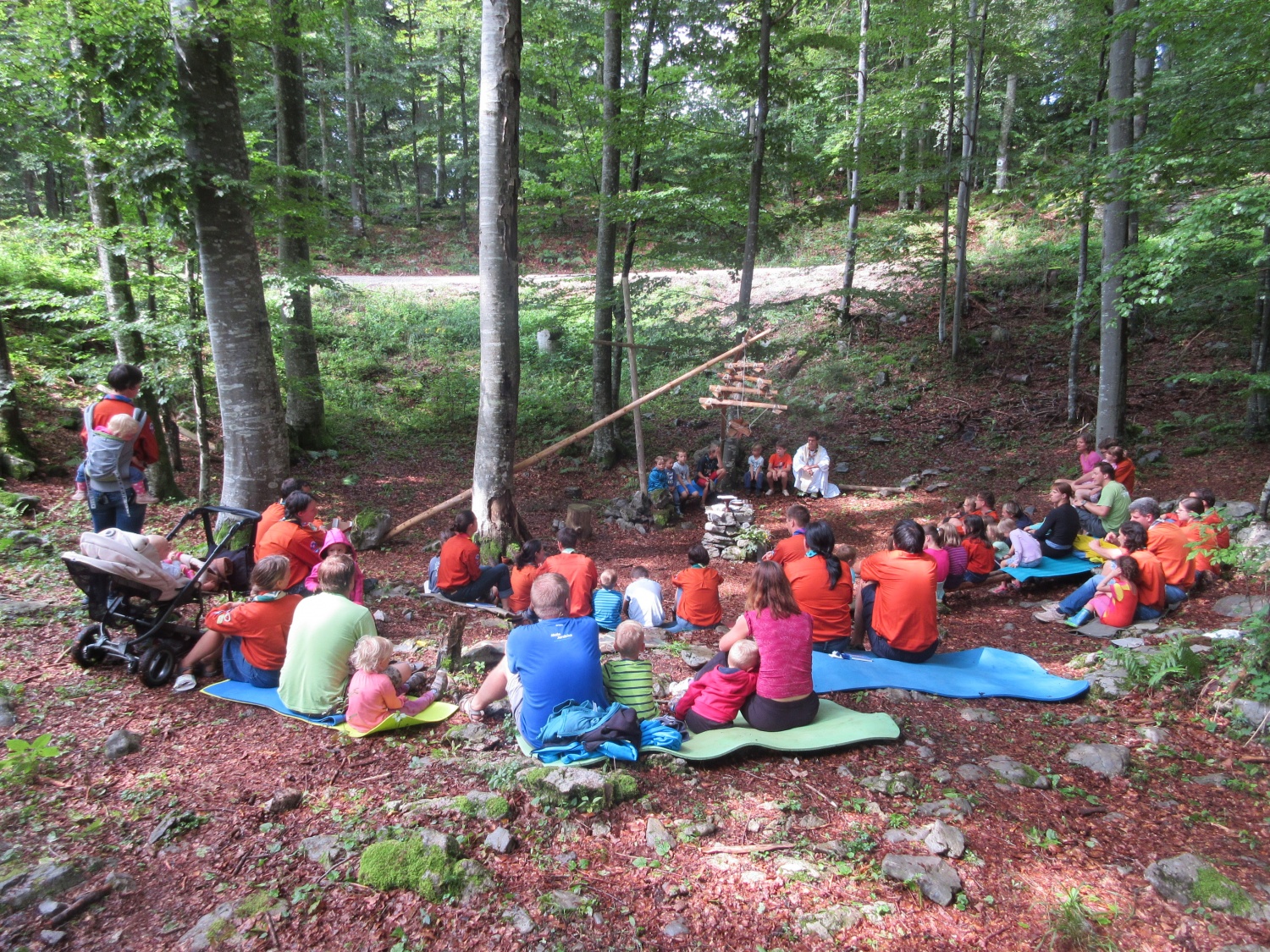 Baraga pri roških Indijancih - tabori družin pri SOC 2016