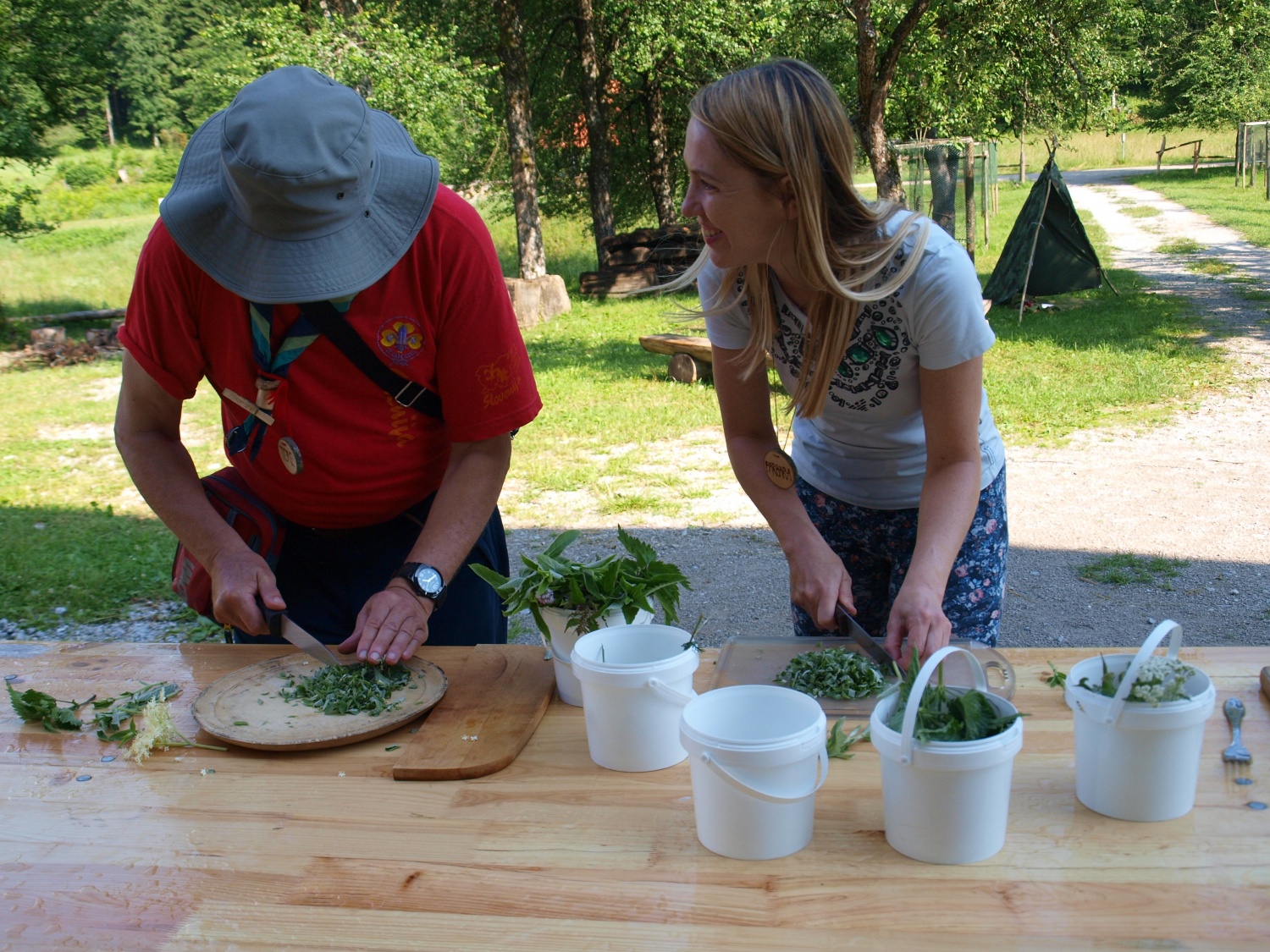 Baraga pri roških Indijancih - tabori družin pri SOC 2016