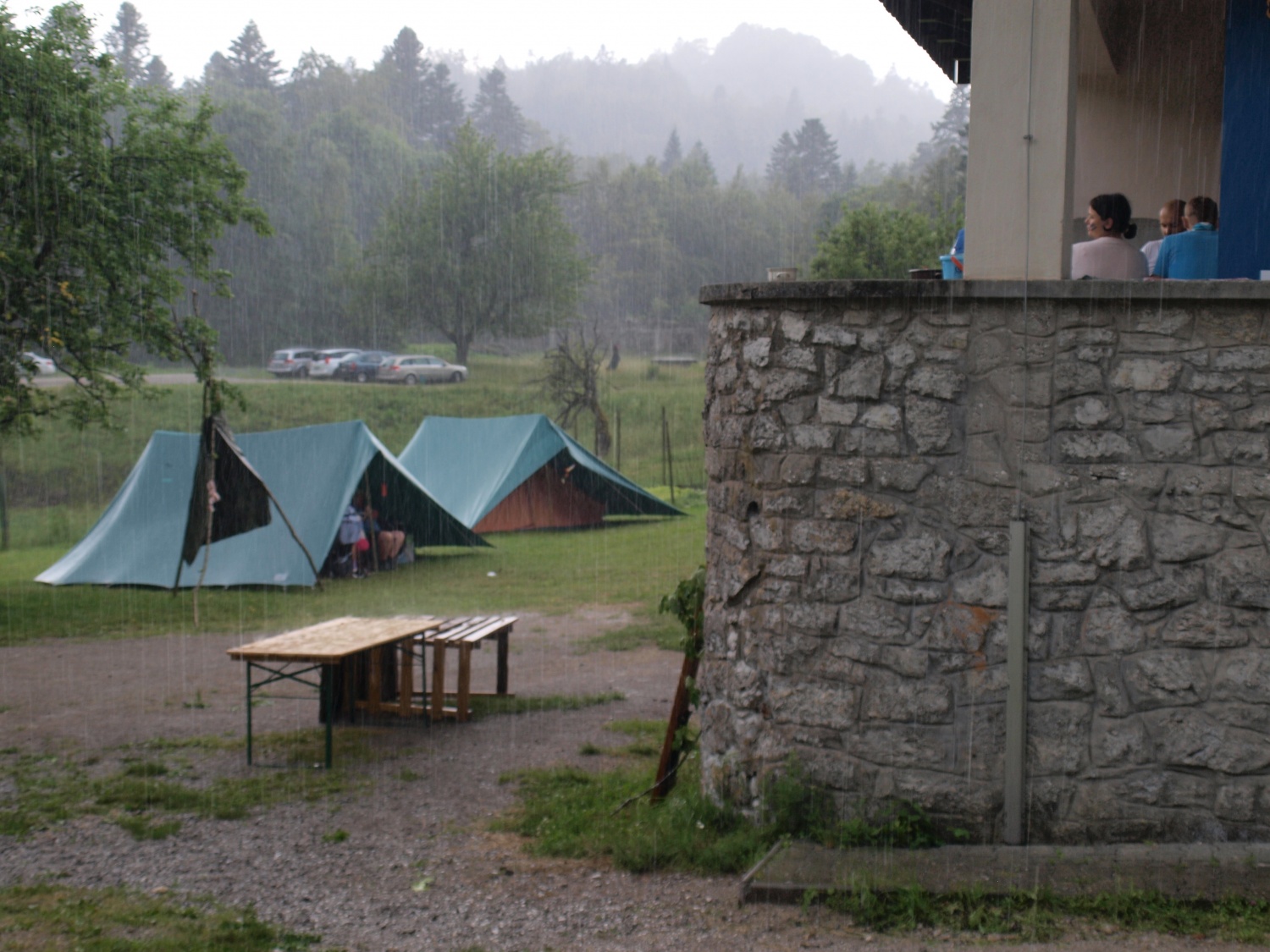 Baraga pri roških Indijancih - tabori družin pri SOC 2016