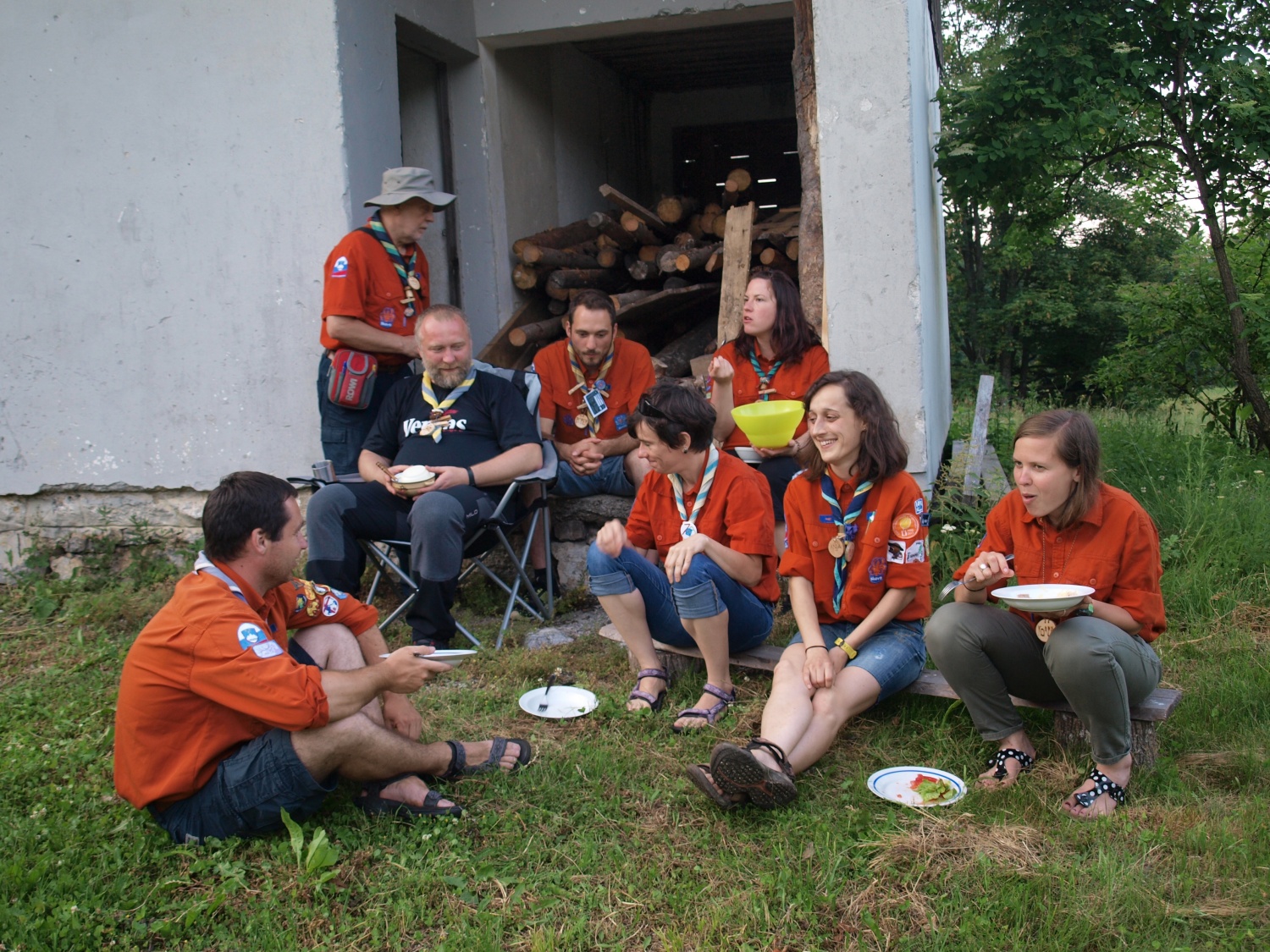 Baraga pri roških Indijancih - tabori družin pri SOC 2016