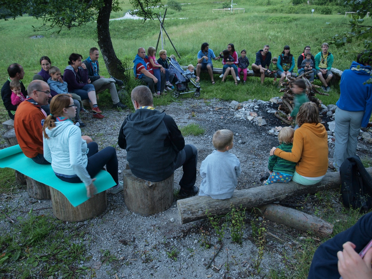 Baraga pri roških Indijancih - tabori družin pri SOC 2016