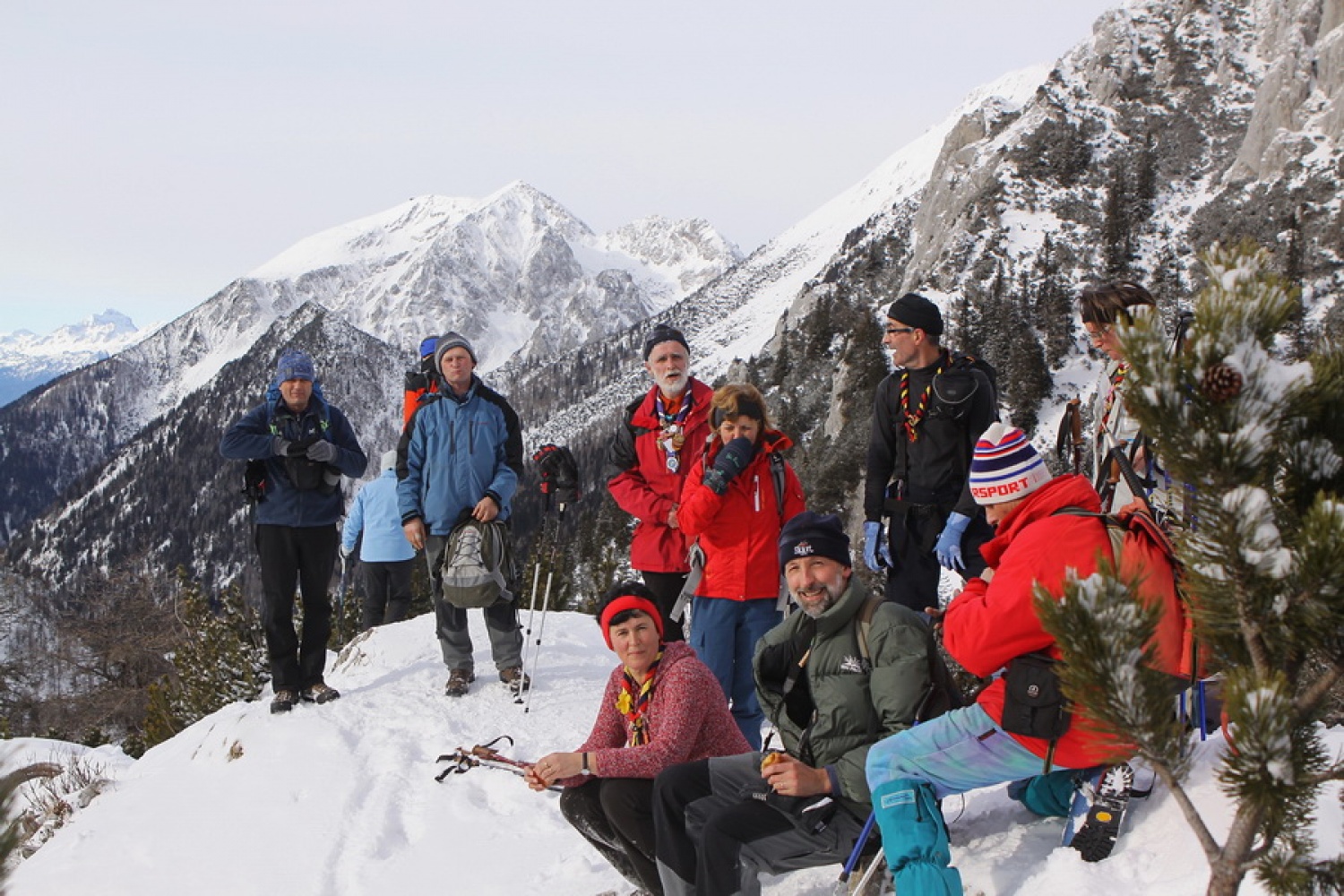 Martinčkanje na vrhu Triangla (1704m)