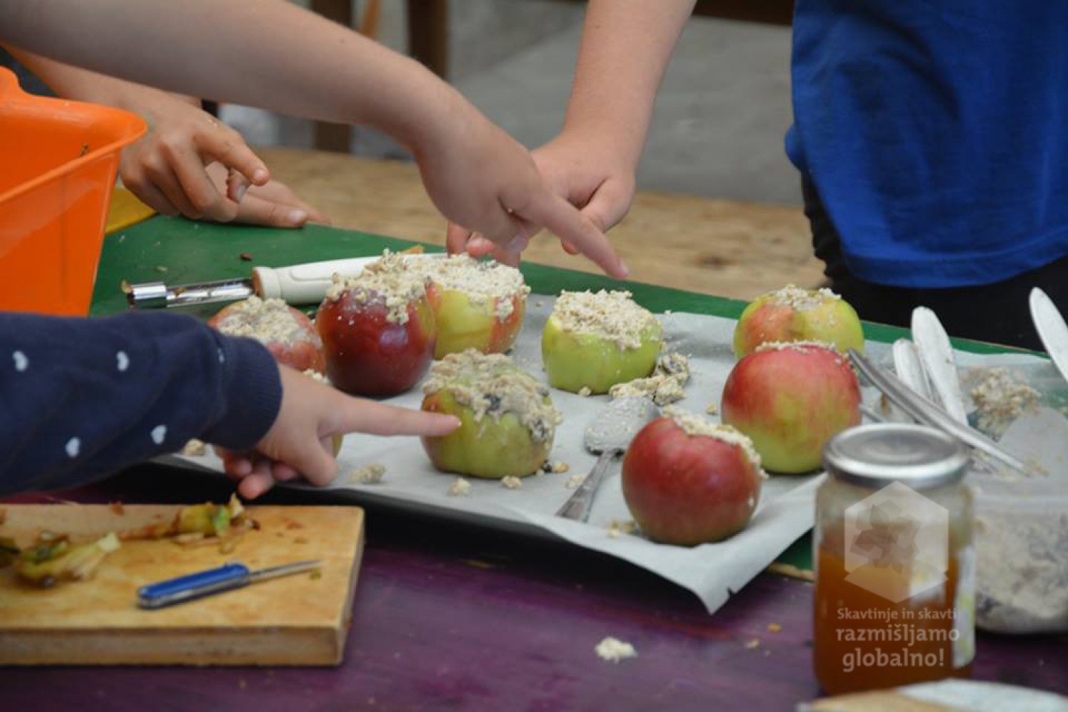 Popotovanje jabučka iz Kitajske – zgodba iz poletnega volčjega tabora Novo Mesto 1