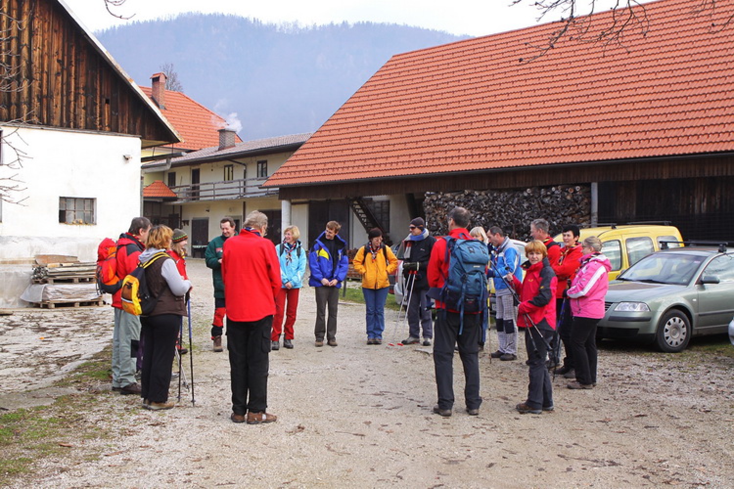 Krog pred začetkom izleta