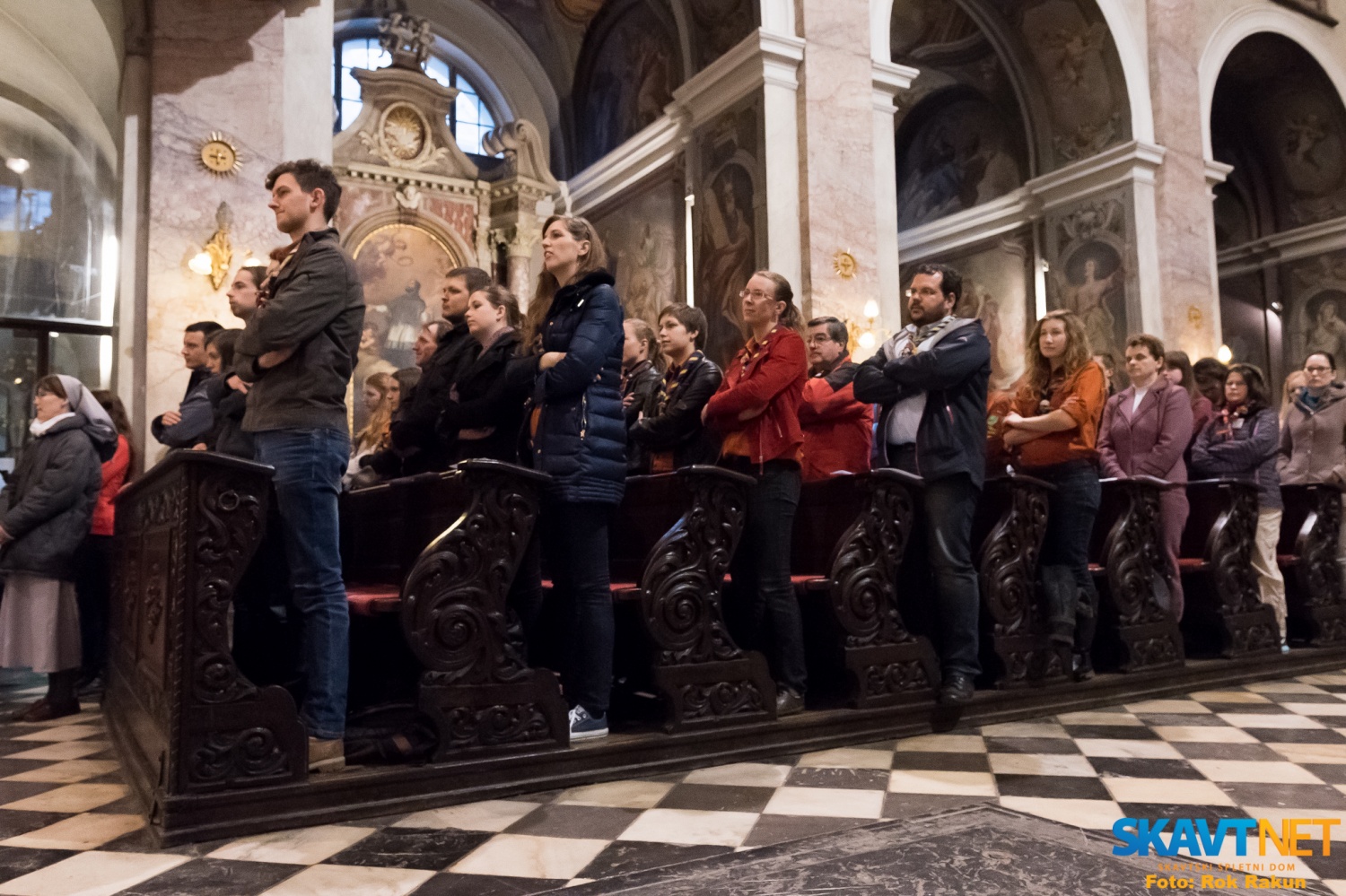 Po izrečeni obljubi smo zapeli še Pesem obljube.