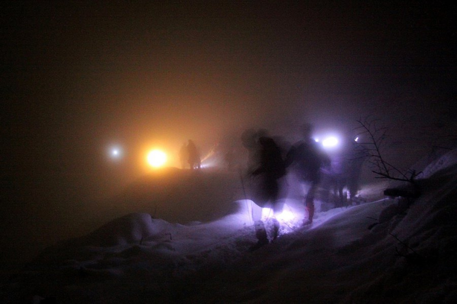 Ob polni luni na Blegoš - že tretjič z Loškimi medvedi