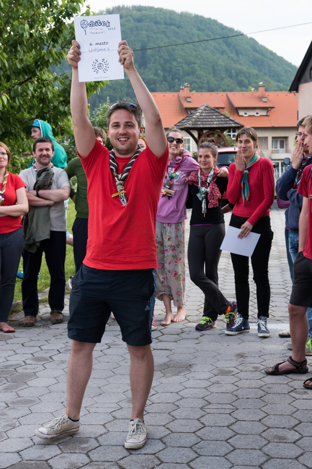 Veselje ekipe stega Ljubljana 1