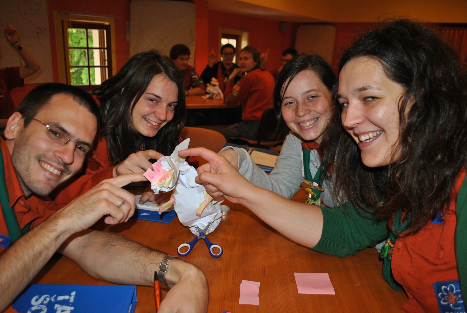 Skupinska z dinozavrom