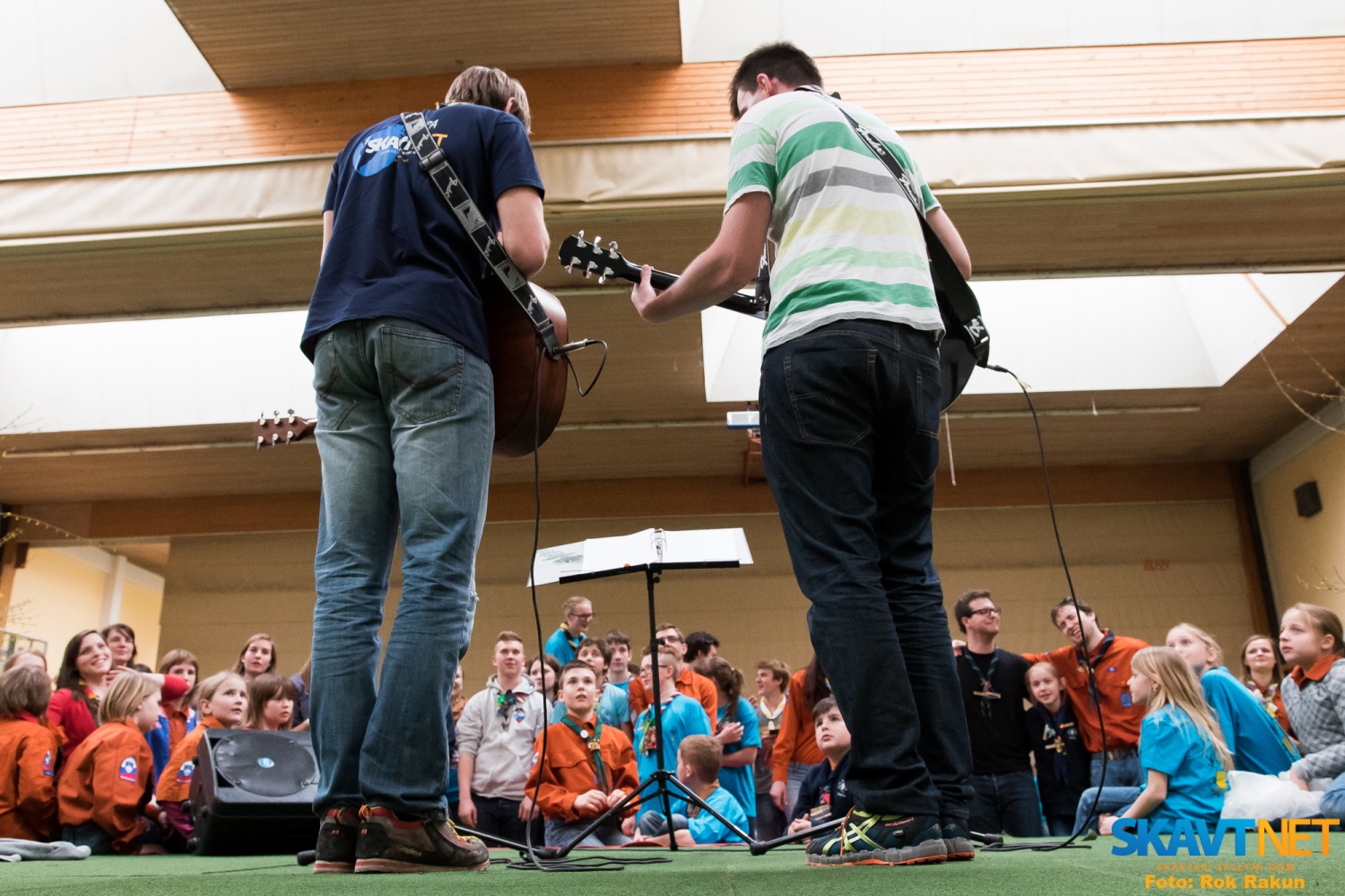 Tudi skavtskih pesmi in plesanja ni manjkalo