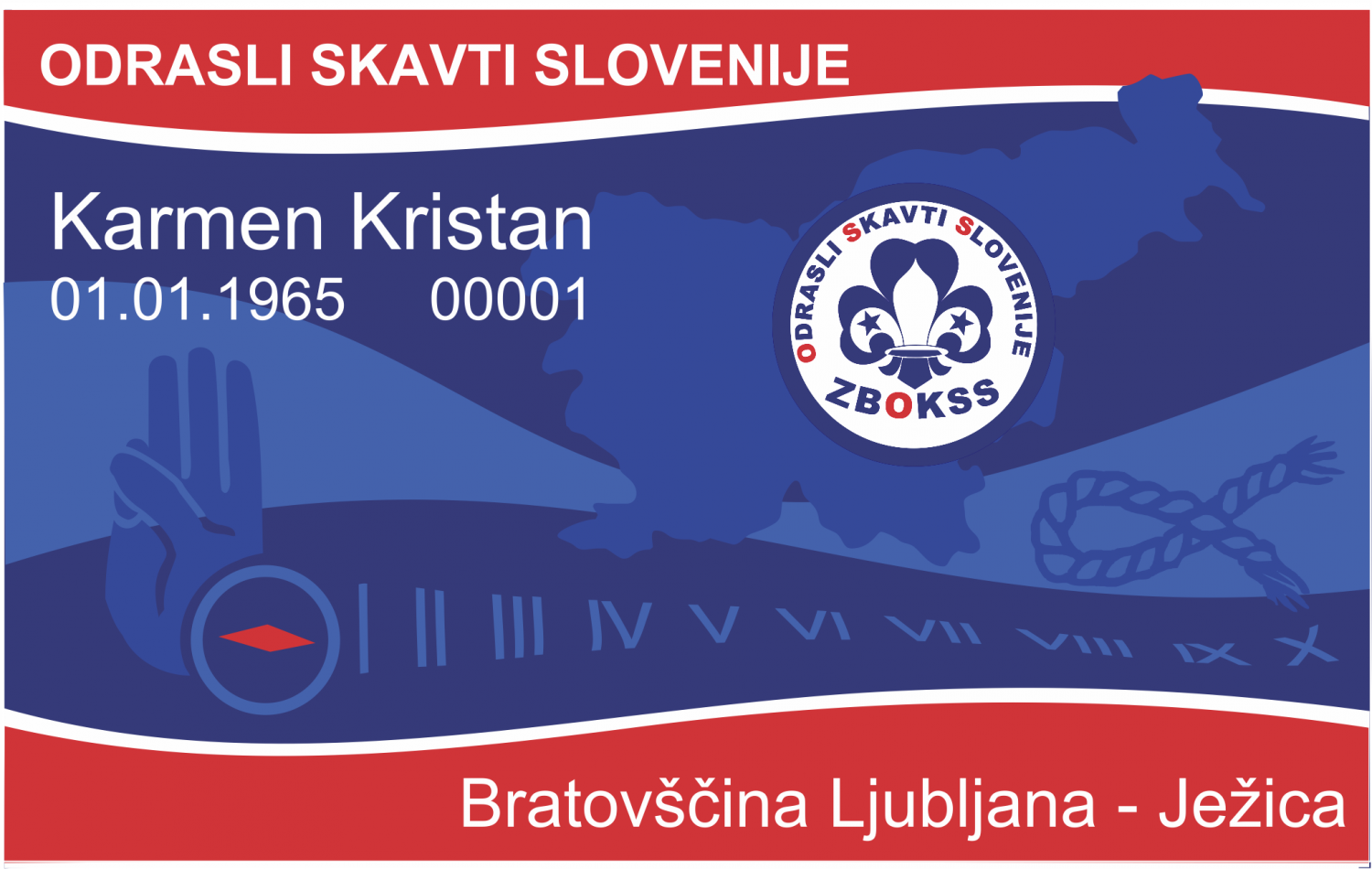 ČLANSKA IZKAZNICA sprednja stran