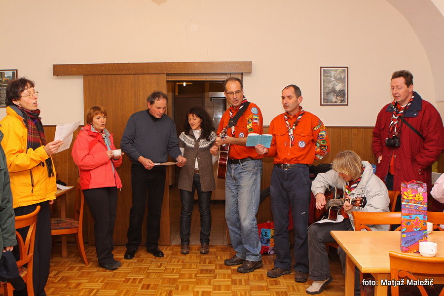 Prepevanje v župnišču