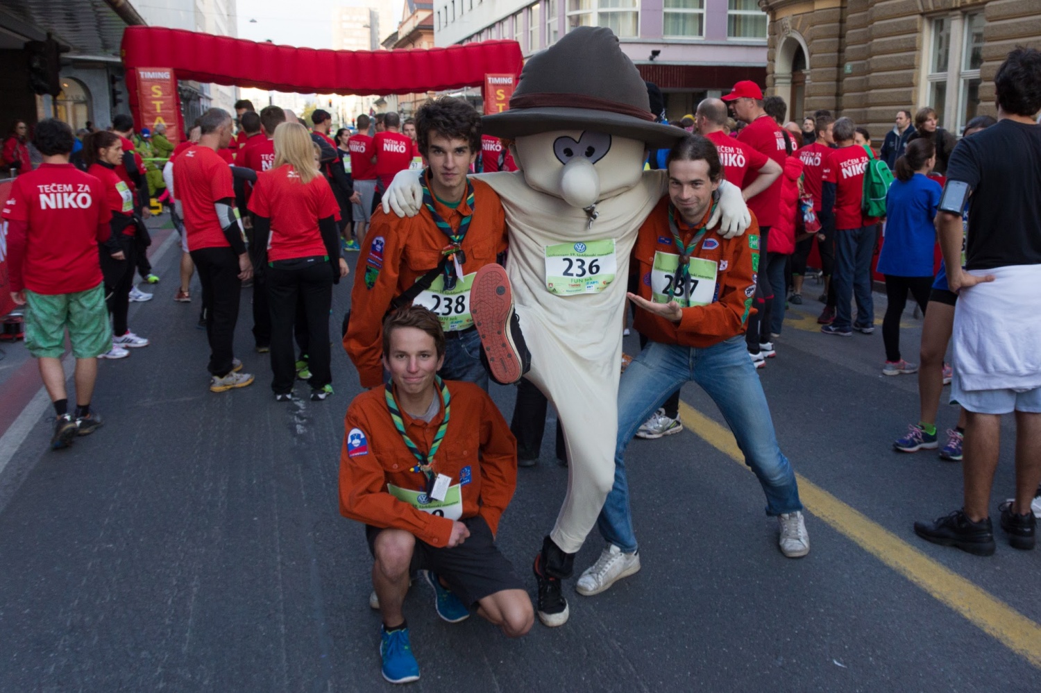 Skavti in skavtski duh (Ljubljanski maraton)