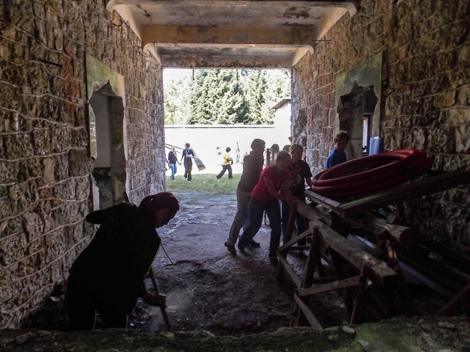 V notranjosti vojašnice