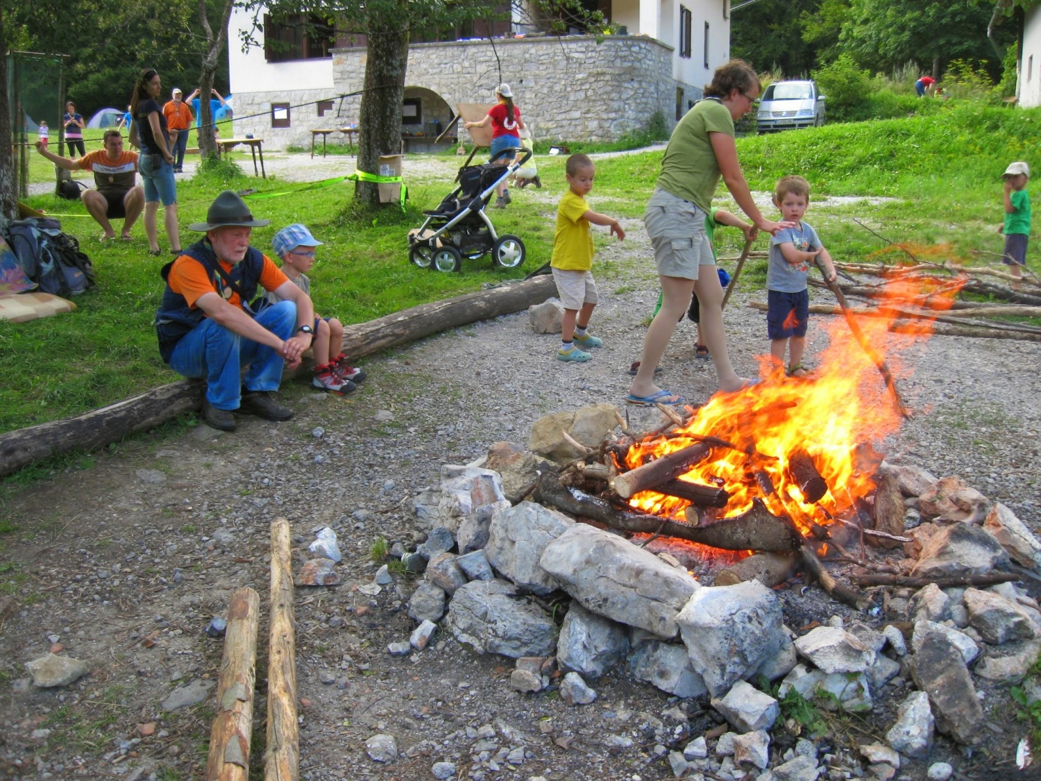 Avgustovski tabor družin v Skavtskem okoljskem centru