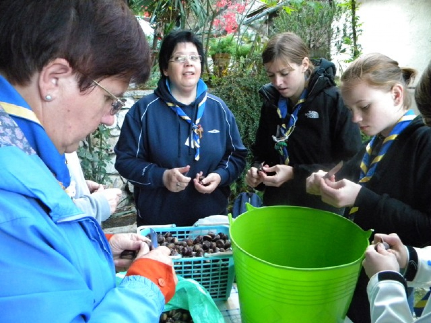 Priprava kostanja za peko