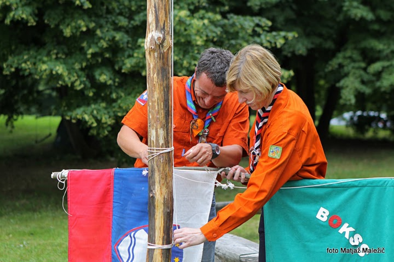 Priprave na dvig zastave