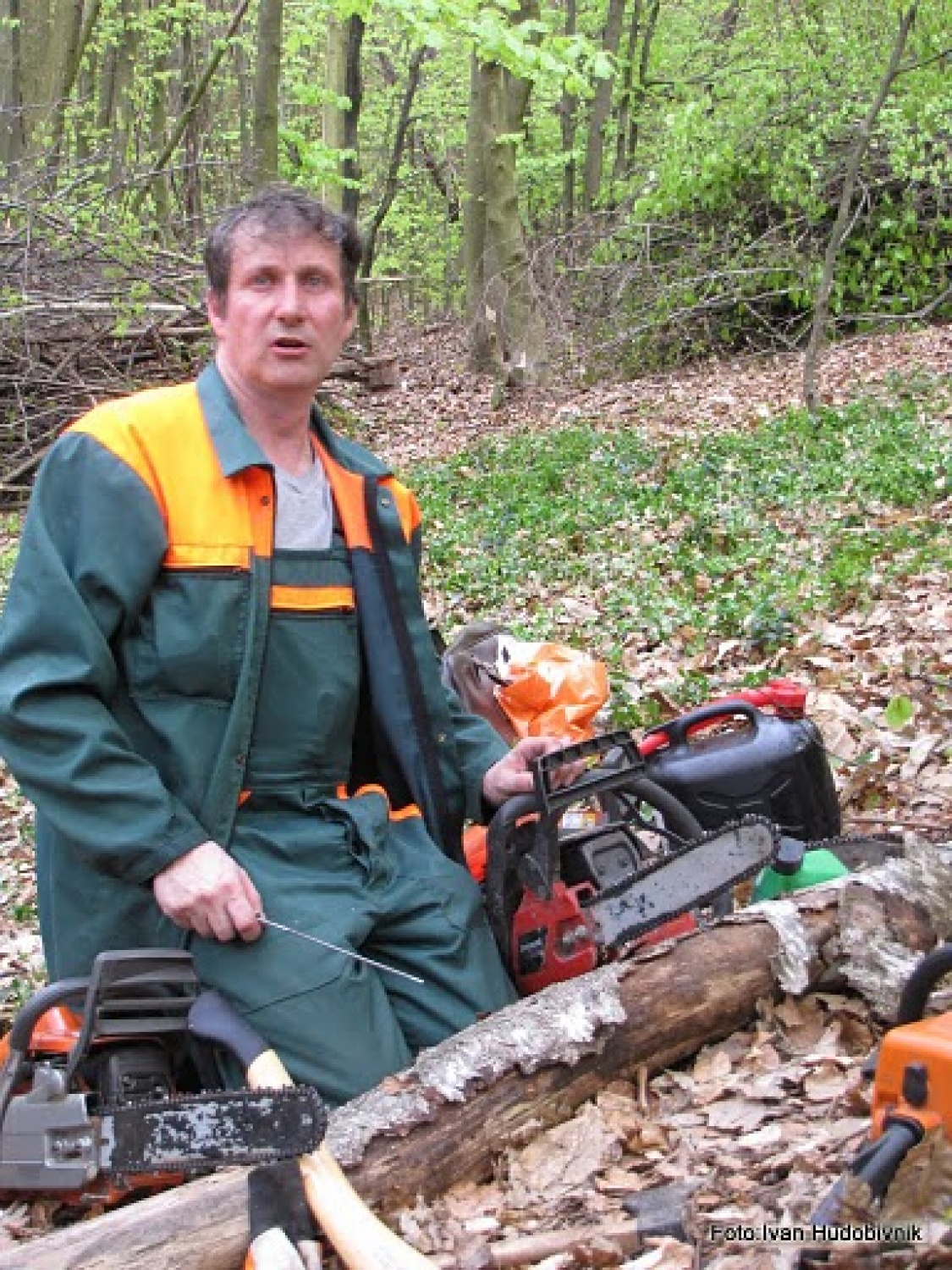 Janez pred brušenjem verige