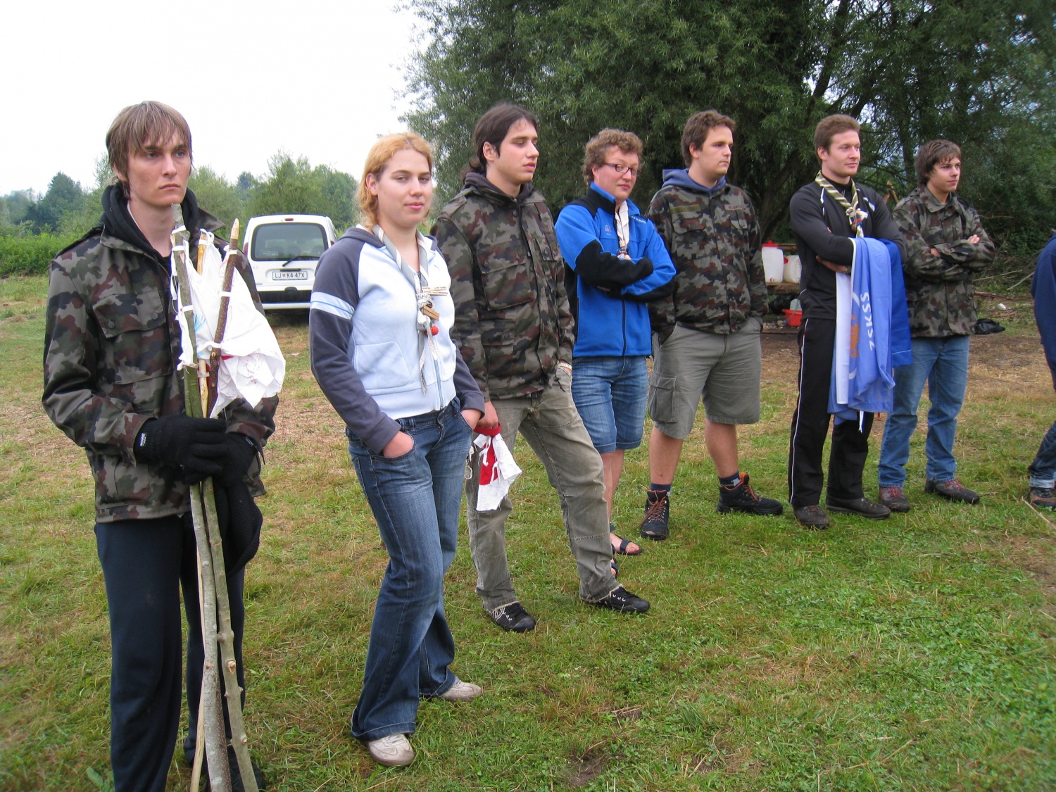 Prihod napadalcev ob koncu napada