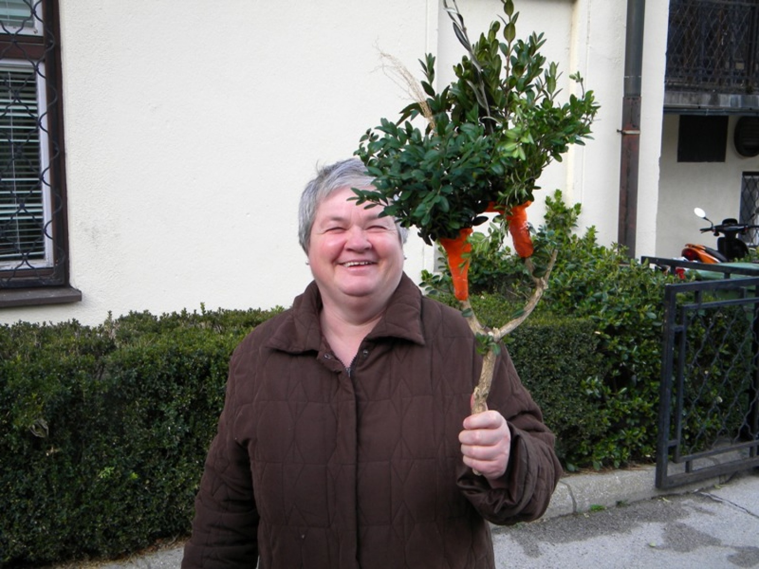 Tudi Dragica je bila navdušena nad dvovejo butaro.