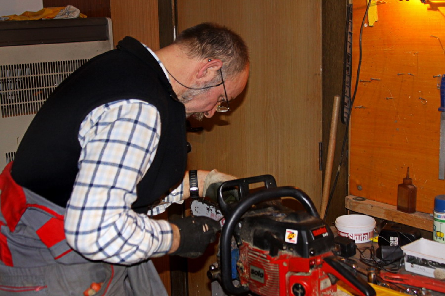 Brušenje verige na motorni žagi