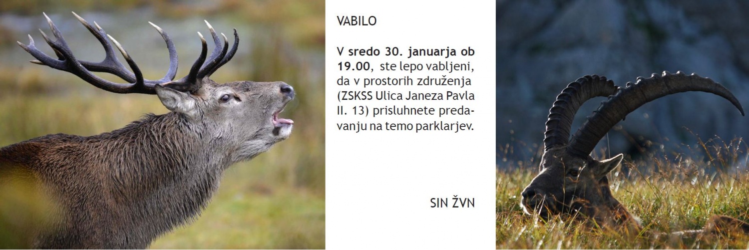 ŽvN vabi na Predavanje o parklarjih