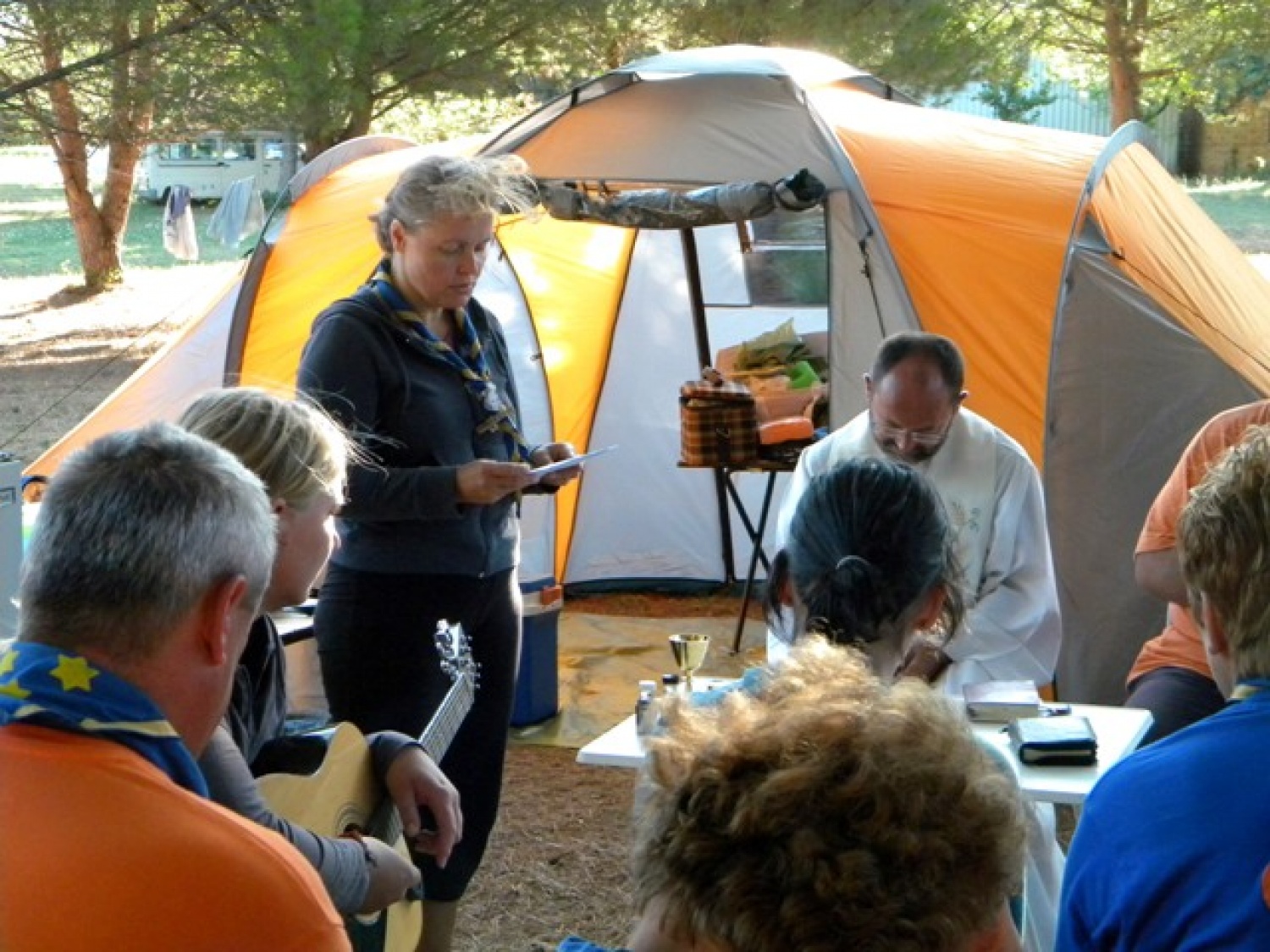 skavtsko sodelovanje pri maši