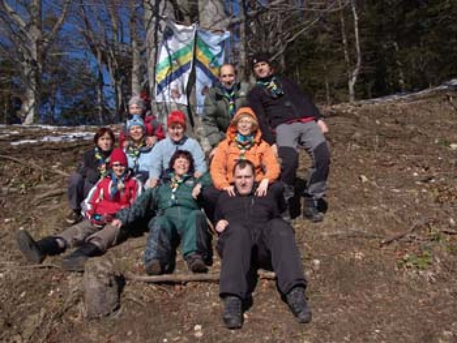 Čuka in sove odraslih skavtov Celje 2 na prvem zimovanju