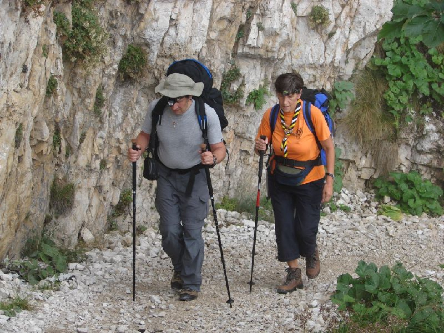 dva prijatelja na poti