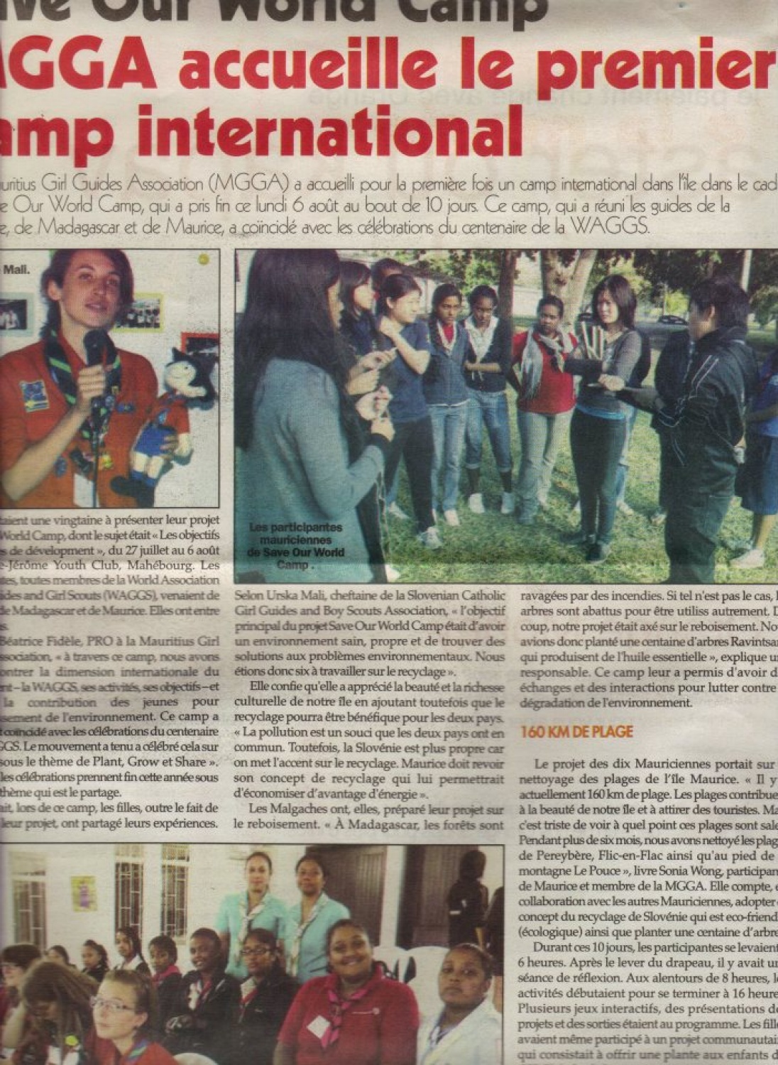 Save our world (Mauricijus, 28.7.-6.8.)