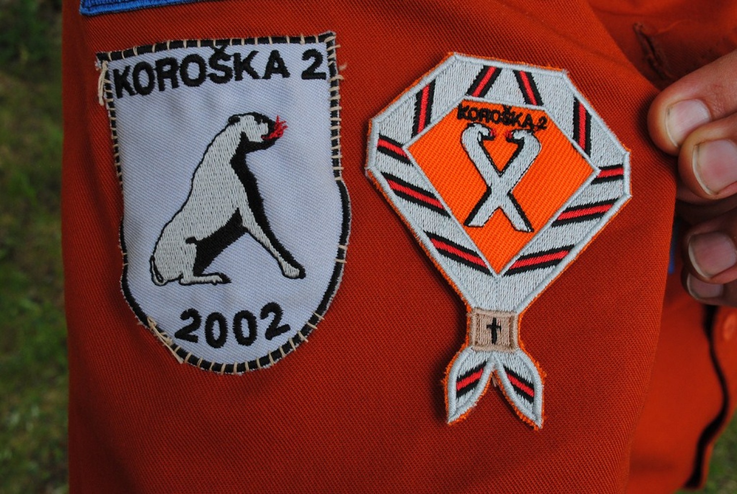 našitek stega in našitek ob 10.obletnici