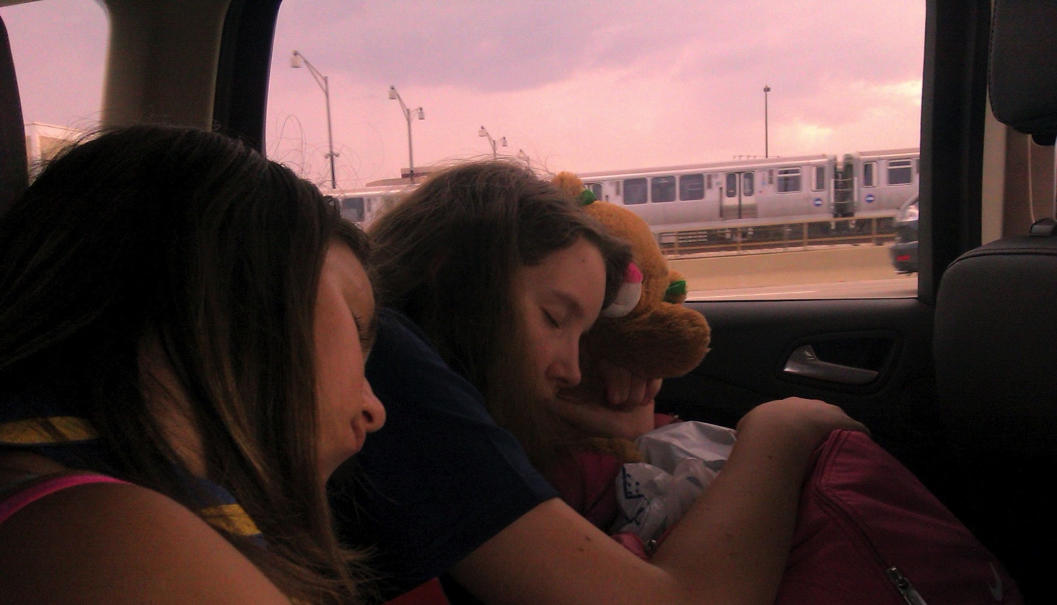 Na poti nazaj smo bile že malo zaspane