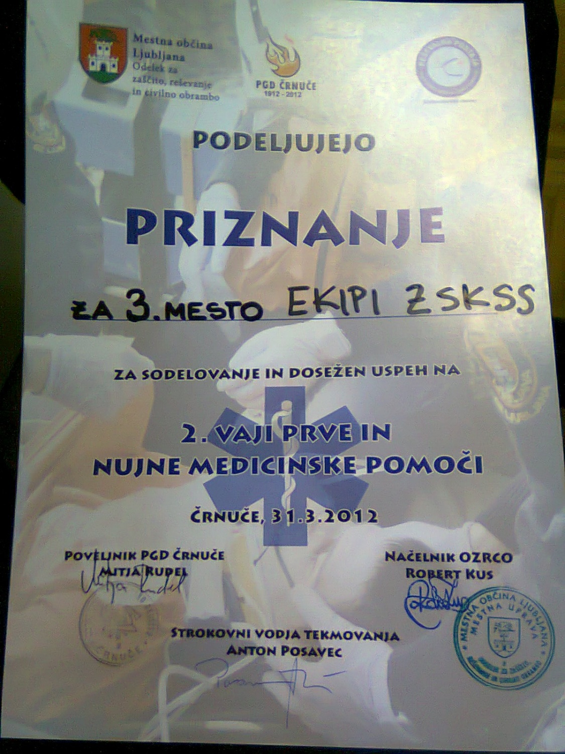 Prizanje za 3. mesto :)