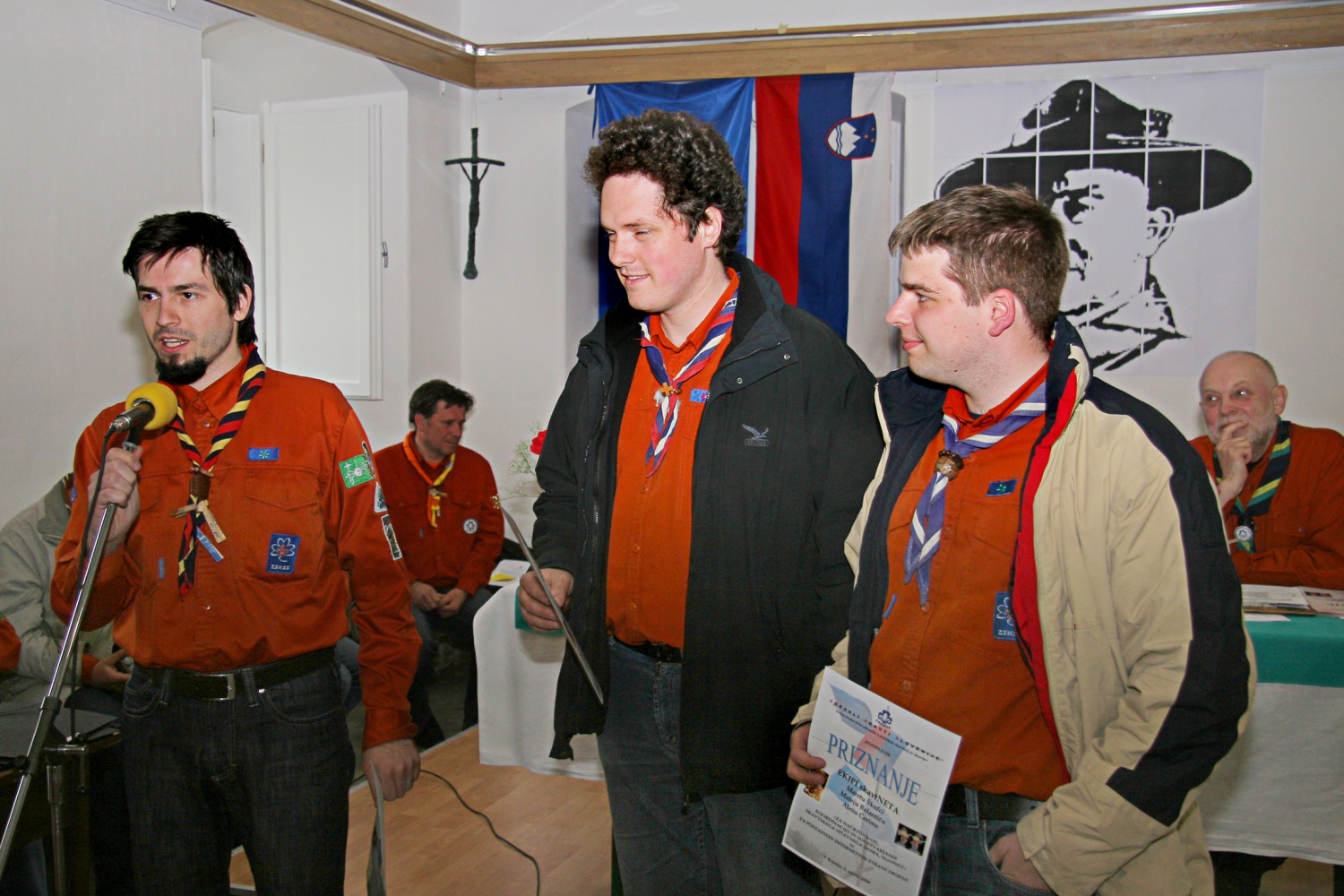 Priznanje je prejela tudi ekipa skavt-neta