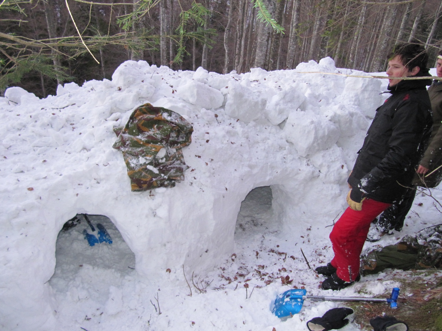 Zimsko bivakiranje skavtske šole Življenje v naravi