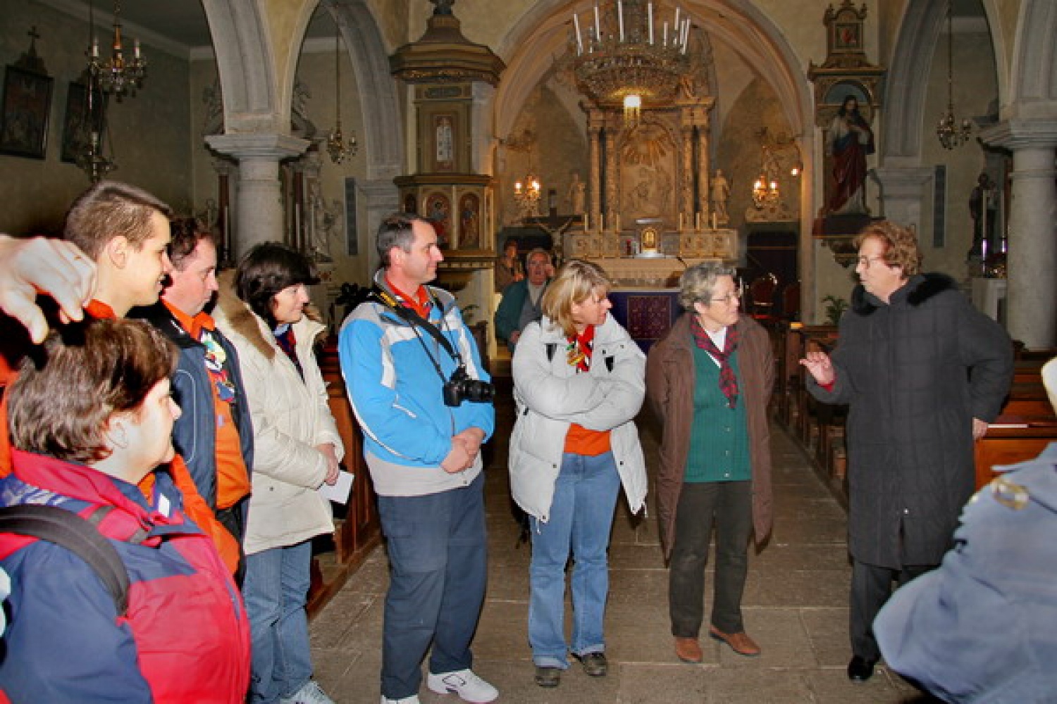 Ljuba razlaga o začetkih skavtstva v Trstu