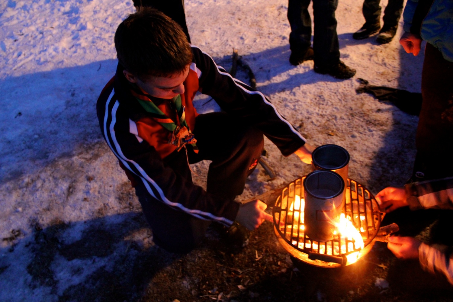 priprava voska za baklje
