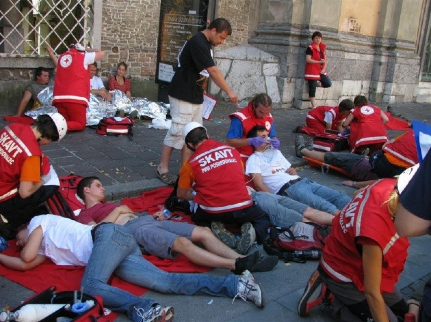 Nesreča na mestni vaji